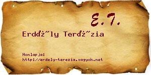 Erdély Terézia névjegykártya