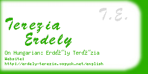 terezia erdely business card